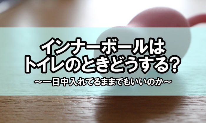 インナーボールはトイレのときどうする 一日中入れるだけでいい インナーボールの使い方は おすすめの使い方を解説